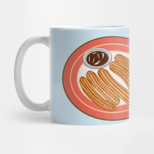 Churro cartoon illustration Mug